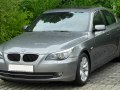 2007 BMW 5 Серии (E60, Facelift 2007) - Технические характеристики, Расход топлива, Габариты