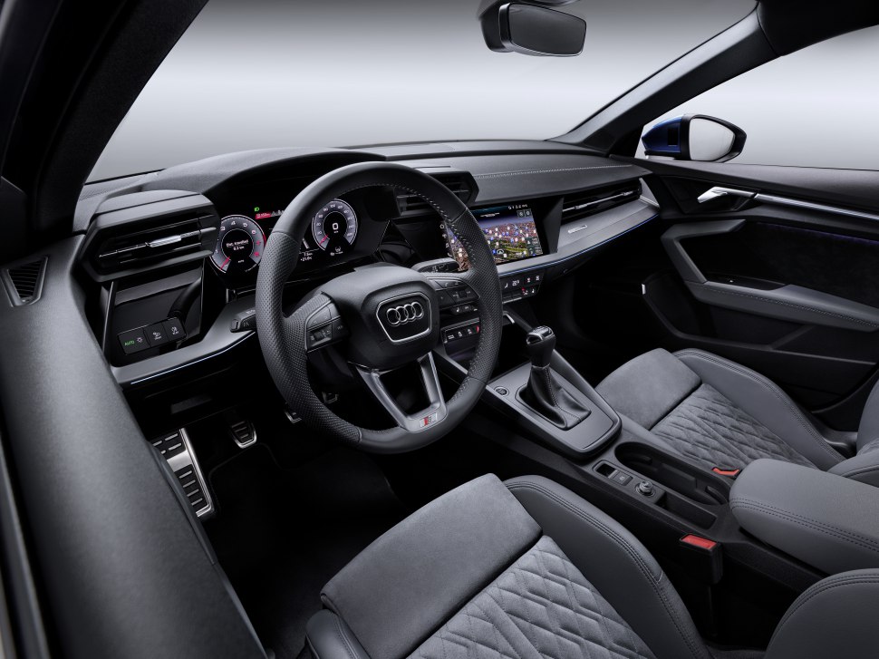 Interior of Audi A3 Sportback - made out of recycled plastic bottles
