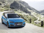 Audi S5 TDI 2019 - blue coupe front 1