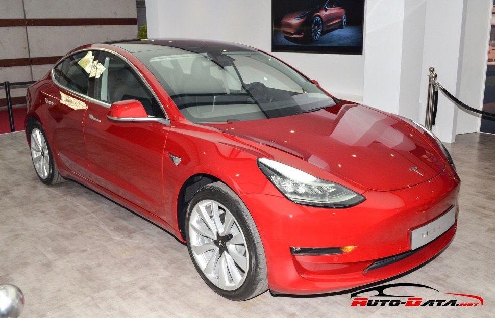 Tesla Model 3 at Car of the year 2020