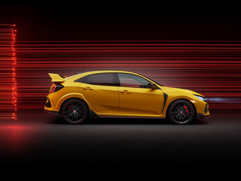 Side view of Honda Civic Type R Limited