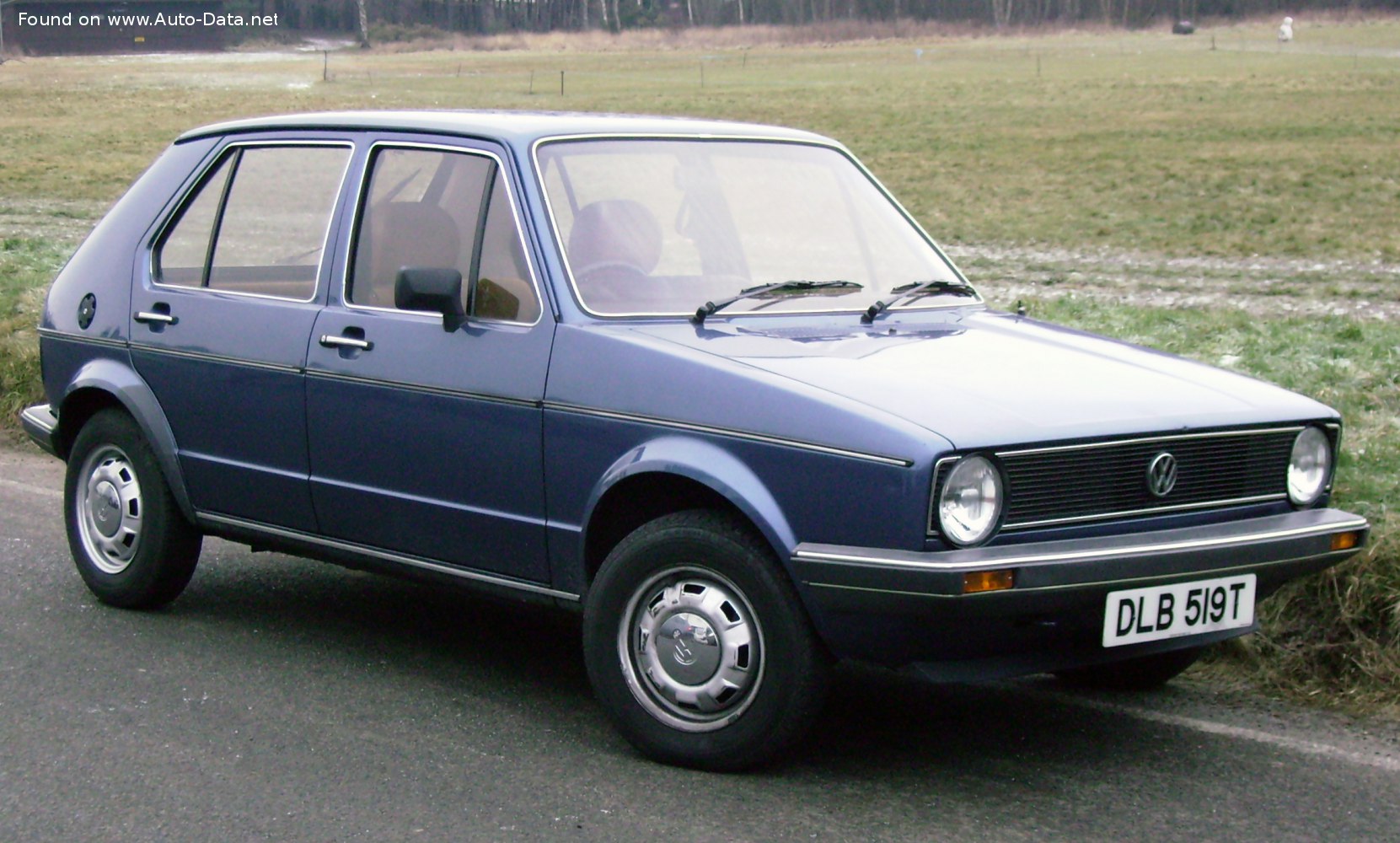 1974 Volkswagen Golf I (5-door) 1.5 (70 Hp)  Technical specs, data, fuel  consumption, Dimensions