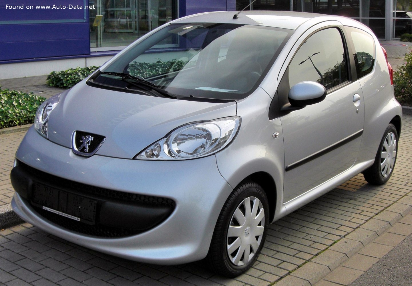 2005 Peugeot 107 (Phase I, 2005) 3-door 1.0 (68 CH)  Fiche technique,  consommation de carburant , Dimensions