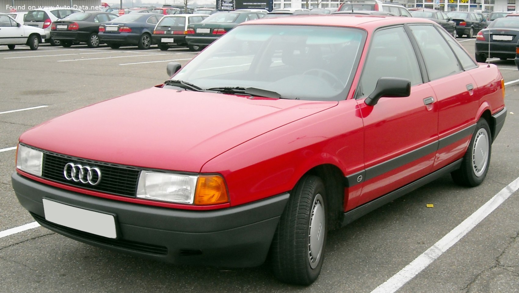 1987 Audi 80 (B3, Typ 89,89Q,8A) 1.6 CAT (70 Hp)