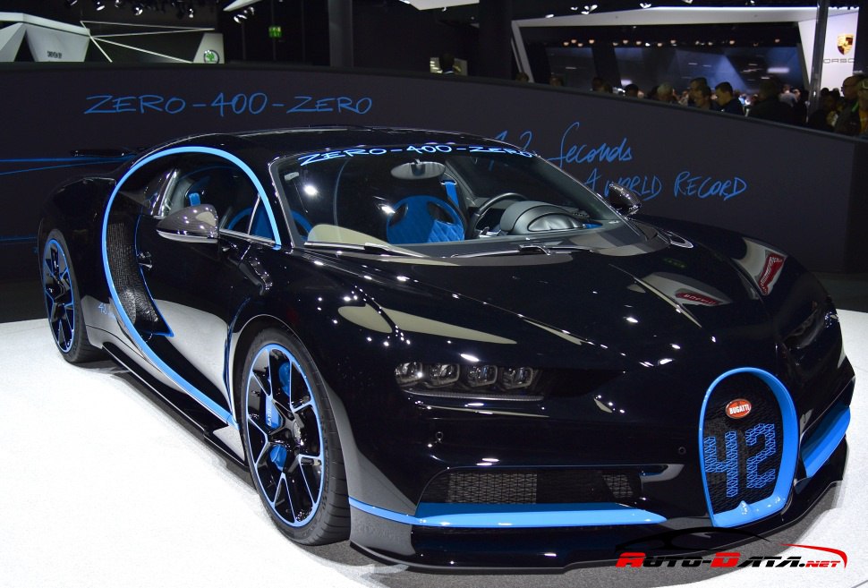 Black Bugatti Chiron makes its debut