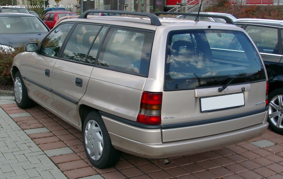 1996 Opel Astra F Caravan (facelift 1.4i Ecotec 16V (90 | Technical specs, data, consumption,