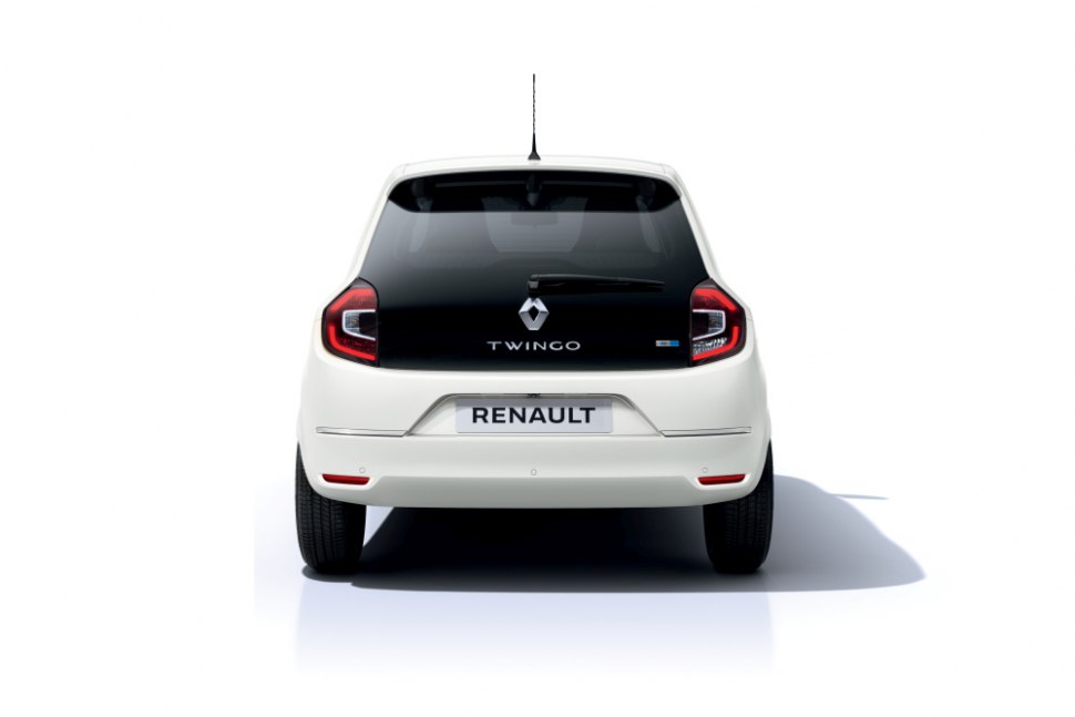 Renault Twingo Z.E. - rear, black and white