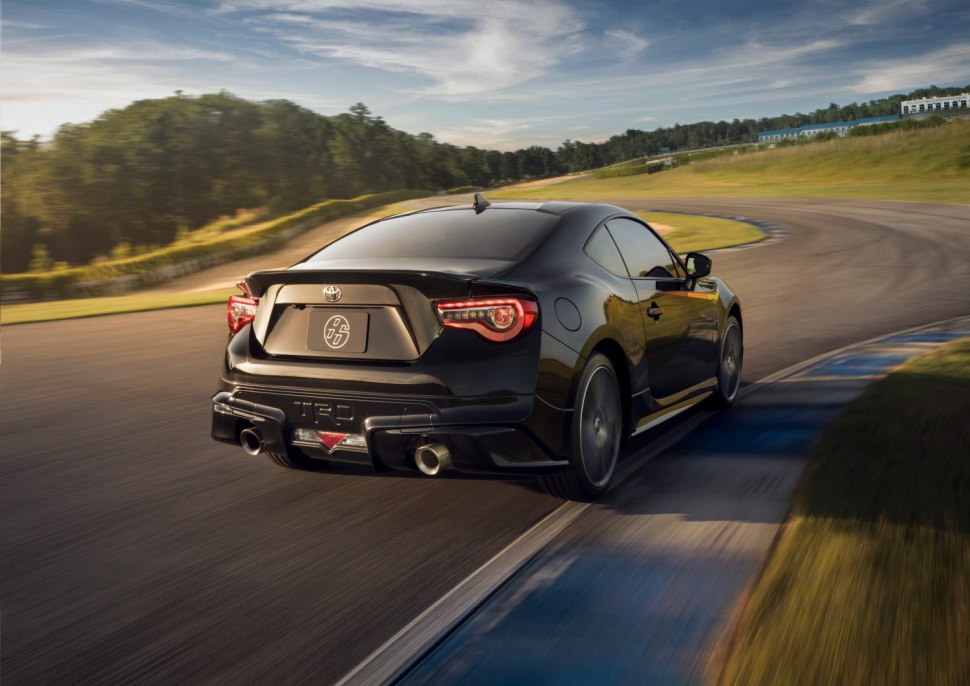 The rear part of  Toyota 86 GT Black Edition