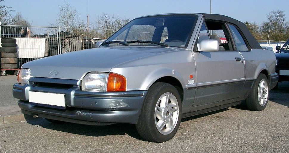 Ford Escort IV Cabrio 1.4 (73 Hp) - Τεχνικά Χαρακτηριστικά, Κατανάλωση καυσίμου, Διαστάσεις