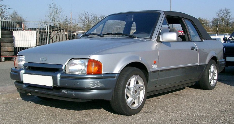 1986 Ford Escort IV Cabrio 1.4 (75 Hp) Technische Daten