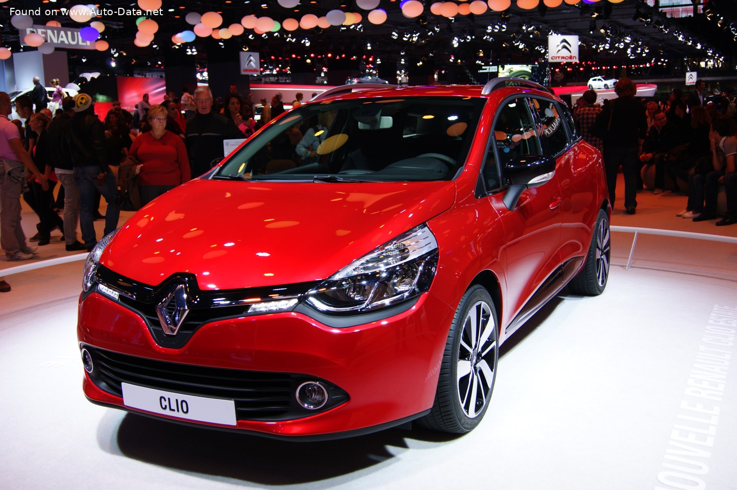 2013 Renault Clio IV Grandtour (Phase I) 1.5 dCi (90 Hp) EDC Technical specs, data, fuel consumption, Dimensions