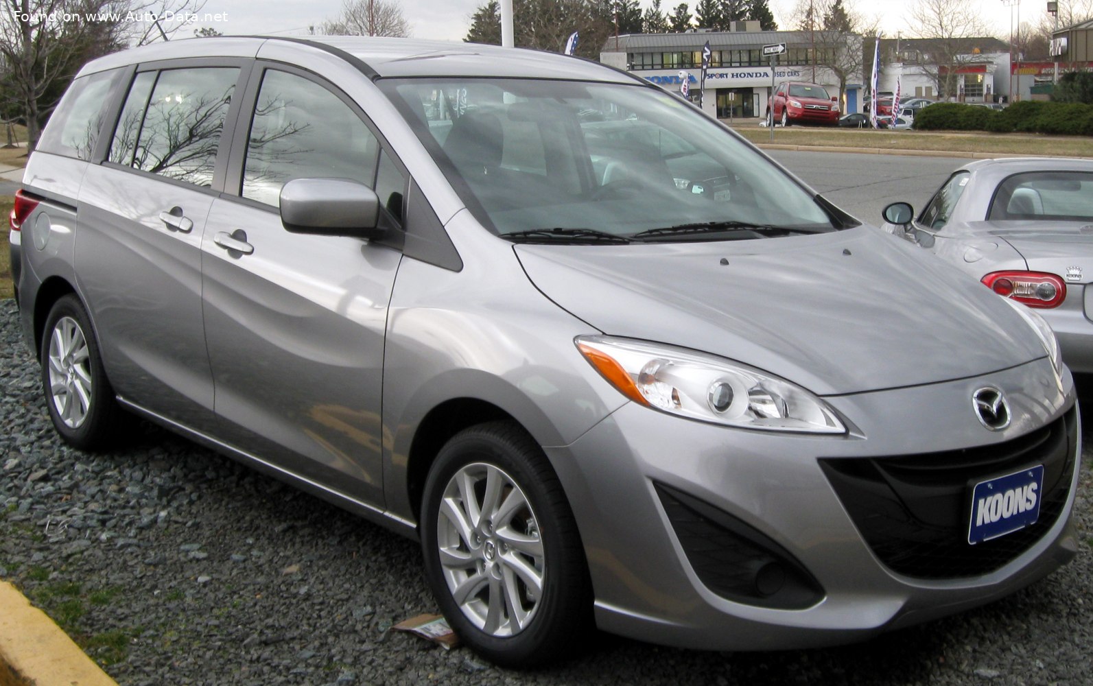 2010 Mazda 5 II 2.0i (150 Hp)  Technical specs, data, fuel consumption,  Dimensions