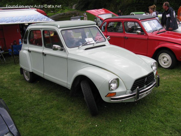 1975 Citroen Dyane I Phase Iii Dyane 4 24 Hp Technical Specs Data Fuel Consumption Dimensions