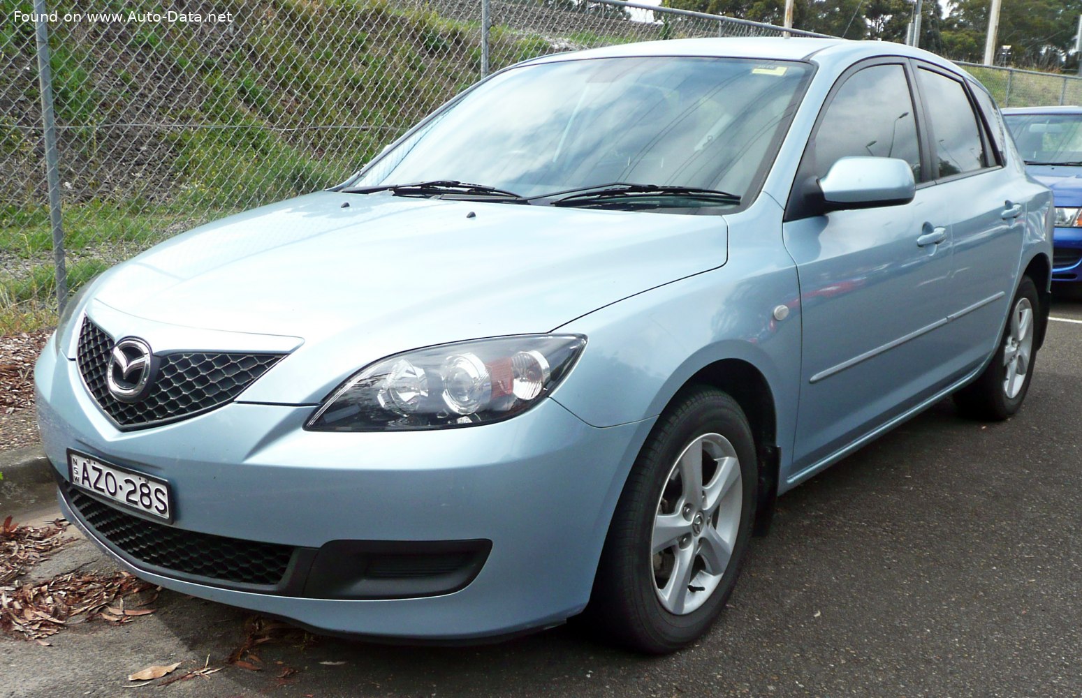 Mazda 3 2003-2006 Dimensions Side View