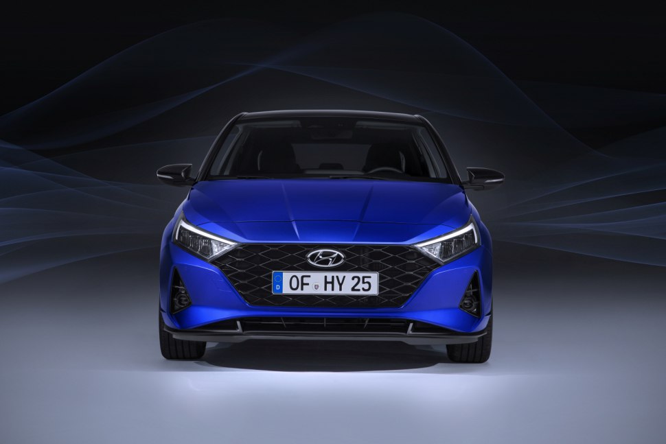 Поглед към предницата на новия Hyundai i20