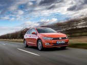 2020VW Polo Match - front profile on road