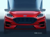 Ford Kuga 2020 sketch red