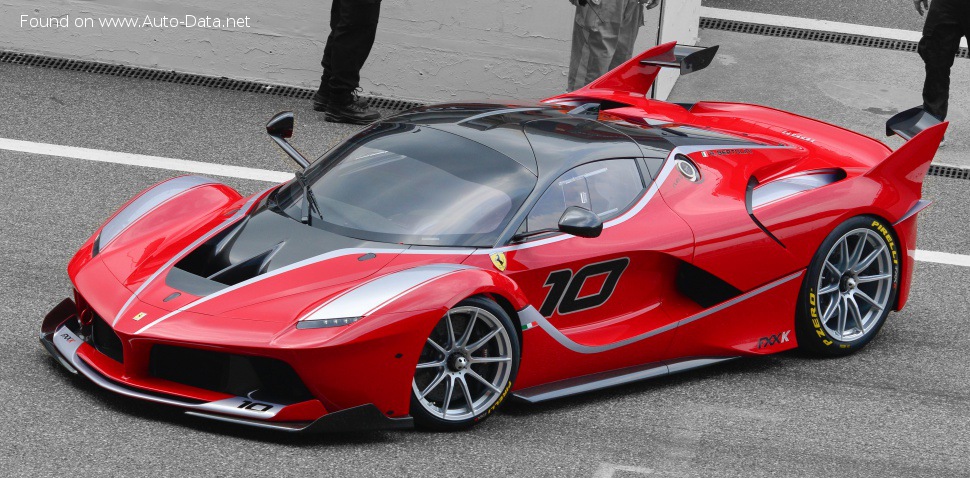 closer look at the sporty Ferrari FXX-K