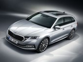 Skoda Octavia 2020 Combi silver front top view