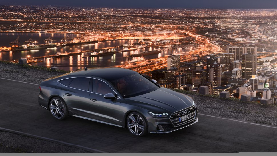 Audi-S6-S7-TDI-2019 silver right profile night