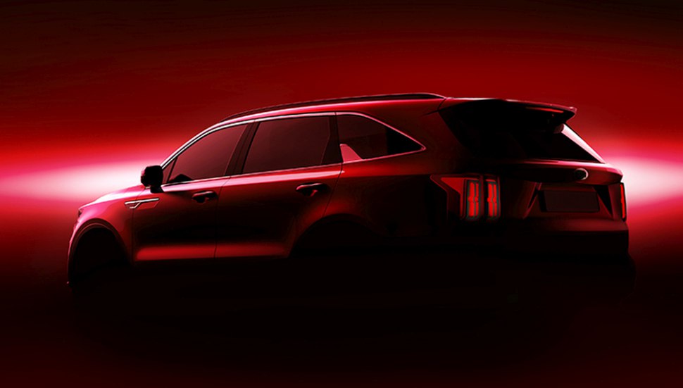 Kia Sorento 2021 - rear side look, teaser