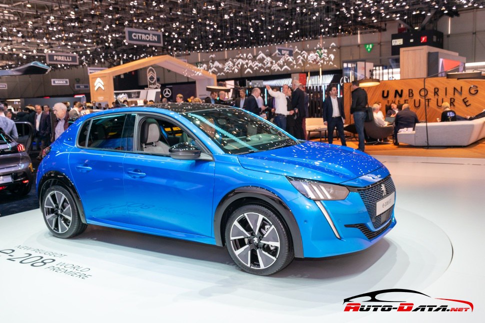 Peugeot 208 2019 azul- de lado