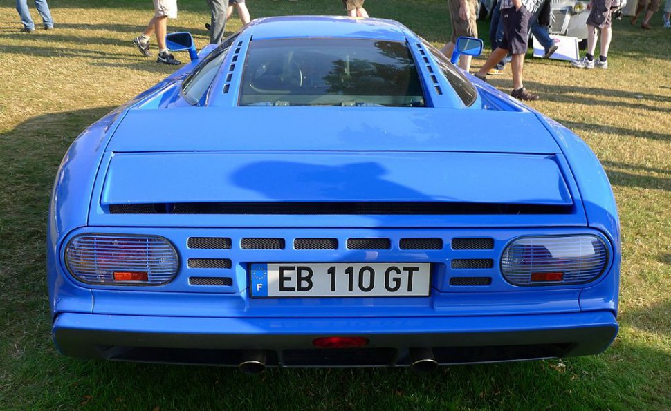 Bugatti EB 110 - rear, blue