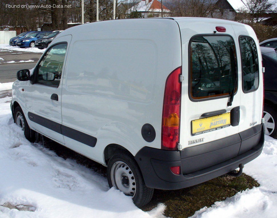 Renault Kangoo I Express (FC, facelift 2003) - Technische Daten, Verbrauch, Maße