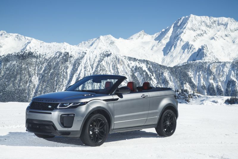 Range Rover кабриолет горы снег скачать