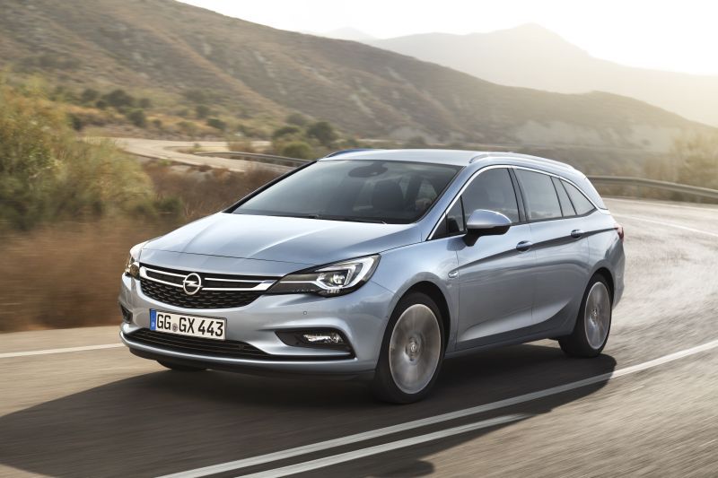 Pare-Pluie Rétroviseur Opel Astra K Sports Tourer 2015-2021 - Lot De 2, Fibre De Carbone
