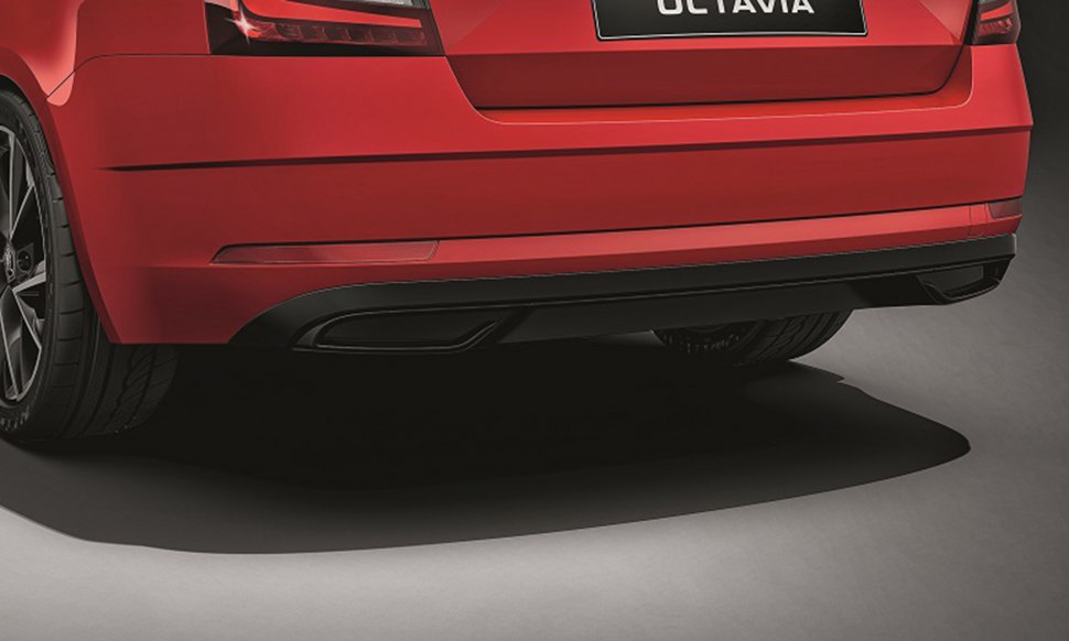 rear view of 2019 Skoda Octavia SportLine