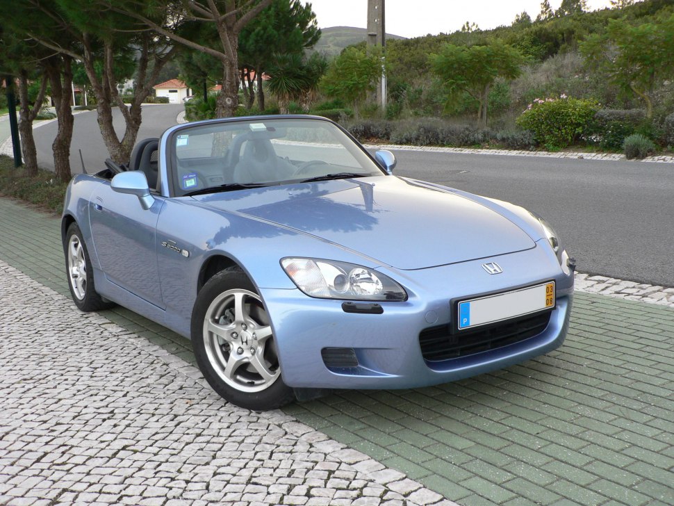 Honda S2000 in mild blue color