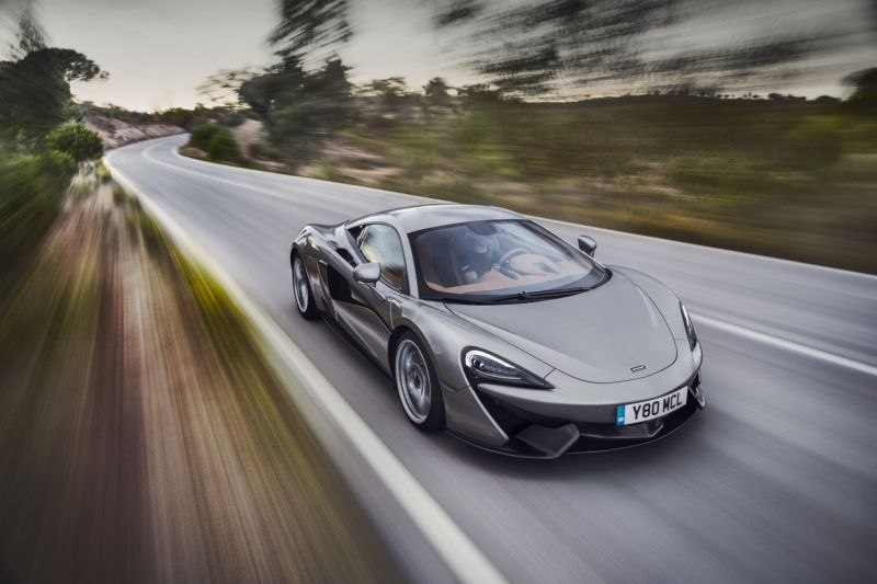 Silver painted McLaren 570S 