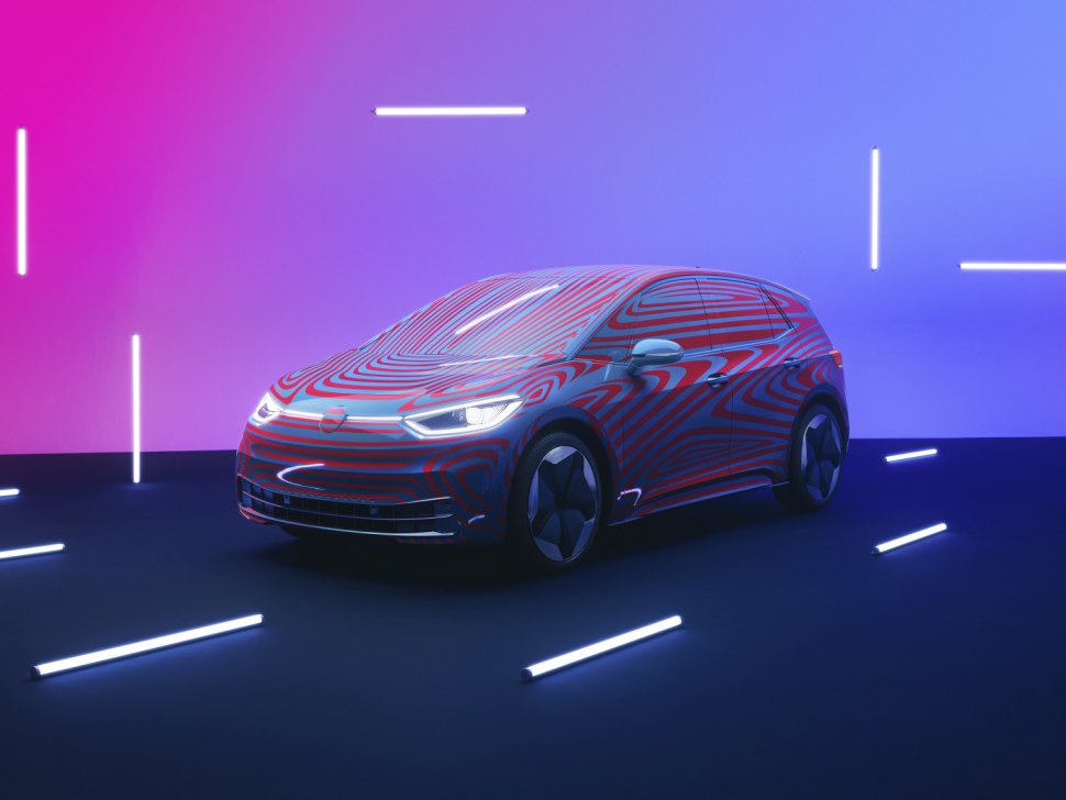 Volkswagen ID.3 2019 front camouflage