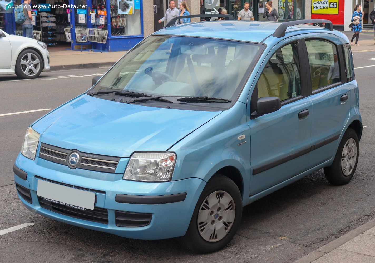 2003 Fiat Panda II (169) 1.2 8V (69 PS) DYNAMIC  Technische Daten,  Verbrauch, Spezifikationen, Maße