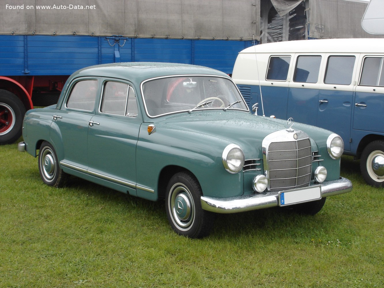 1961 Mercedes-Benz W120 Sedan (facelift 1959) 180 c (68 Hp) | Technical  specs, data, fuel consumption, Dimensions