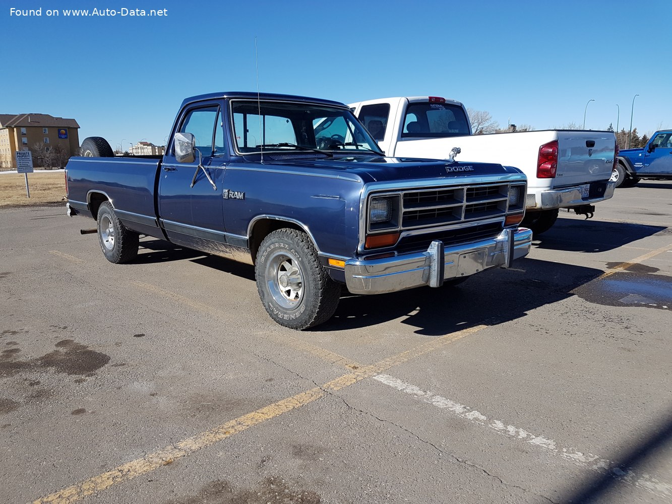 1990 Dodge Ram 150 Conventional Cab (D/W, facelift 1990) D150 S  V6 (125  Hp) | Technical specs, data, fuel consumption, Dimensions