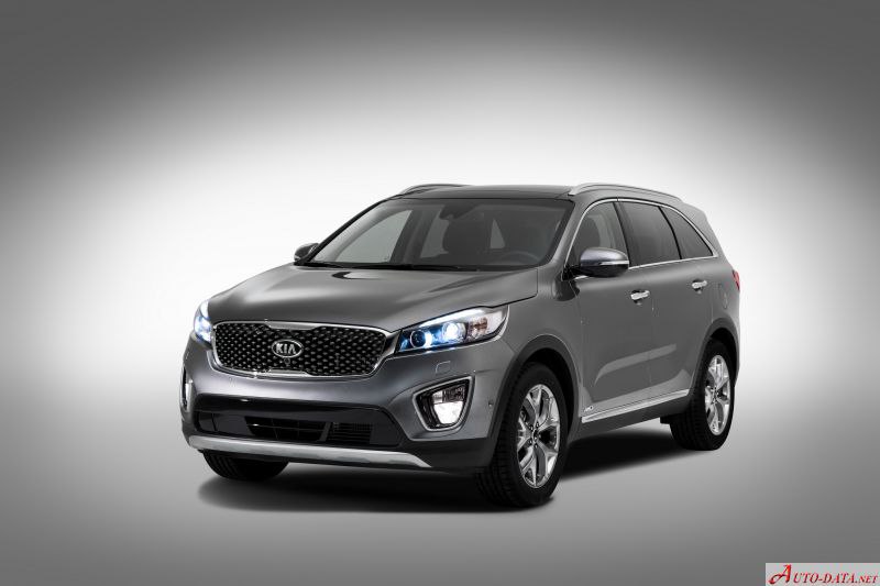 Kia Sorento front - dark silver paint