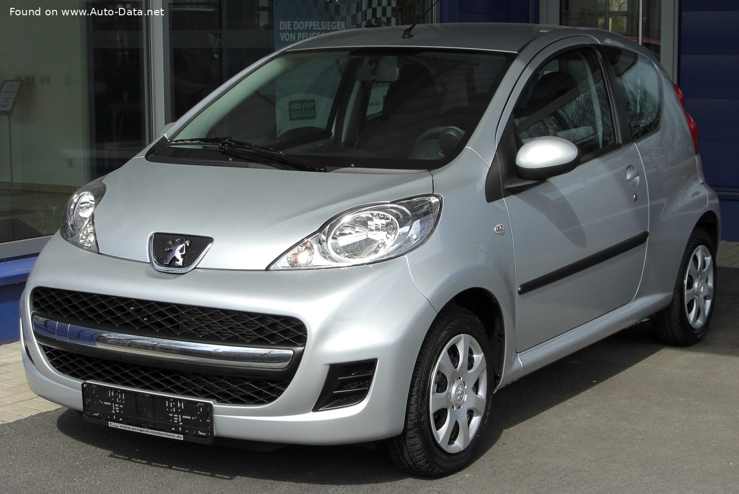 2010 Peugeot 107 (Phase II, 2008) 3-door 1.0 (68 Hp)  Technical specs,  data, fuel consumption, Dimensions