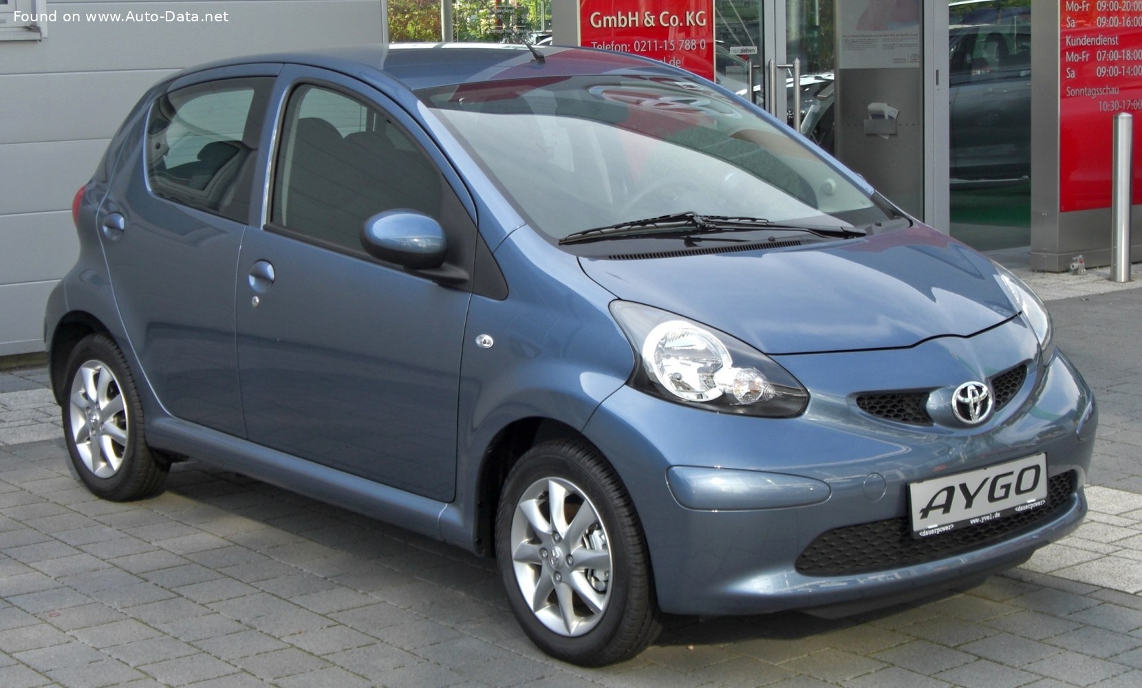 2005 Toyota Aygo 1.0I 12V (67 Hp) | Technical Specs, Data, Fuel Consumption, Dimensions