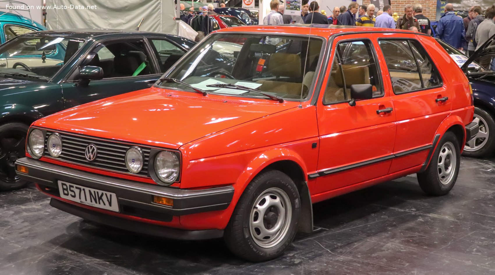 1983 Volkswagen Golf II (5-door) 1.6 (75 Hp)  Technical specs, data, fuel  consumption, Dimensions