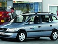 2001 Opel Zafira A (T3000) - Технически характеристики, Разход на гориво, Размери