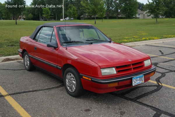 1987 Dodge Shadow Convertible - Fotografie 1