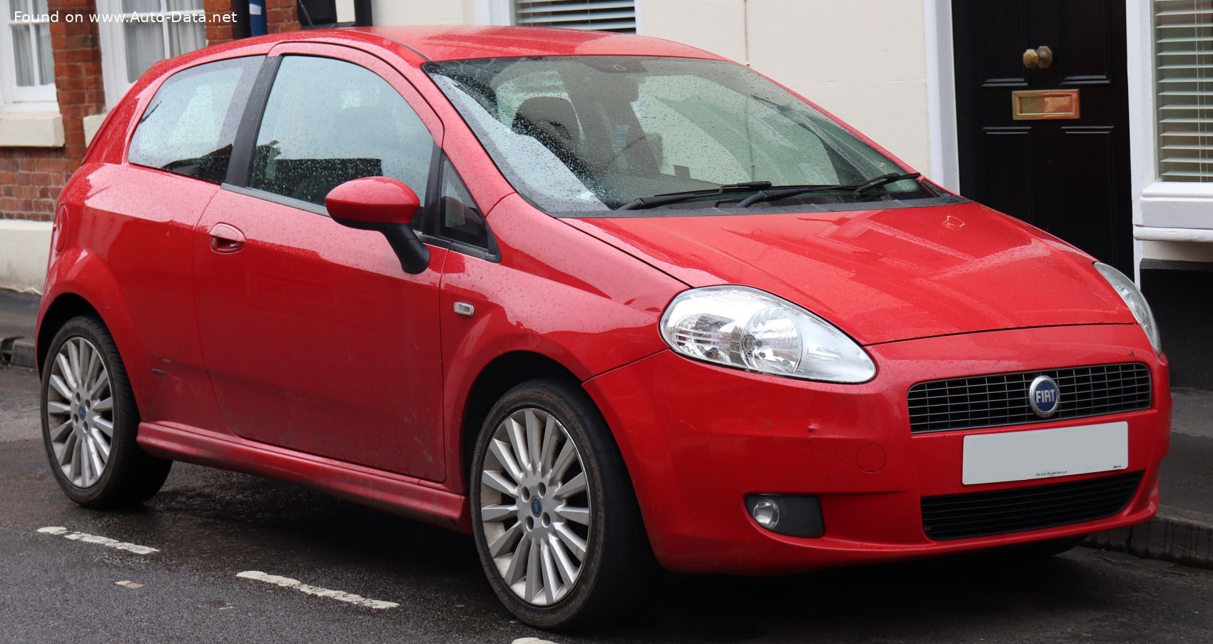 2005 Fiat Grande Punto (199) 1.4 (77 Hp) Dualogic  Technical specs, data,  fuel consumption, Dimensions