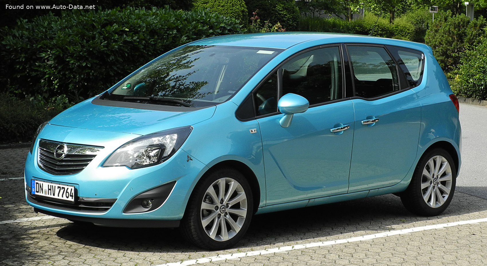2011 Opel Meriva B  Technische Daten, Verbrauch, Maße