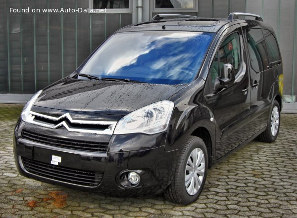 2008 Citroen Berlingo Ii (Phase I, 2008) 1.6 Hdi (90 Hp) | Technical Specs, Data, Fuel Consumption, Dimensions