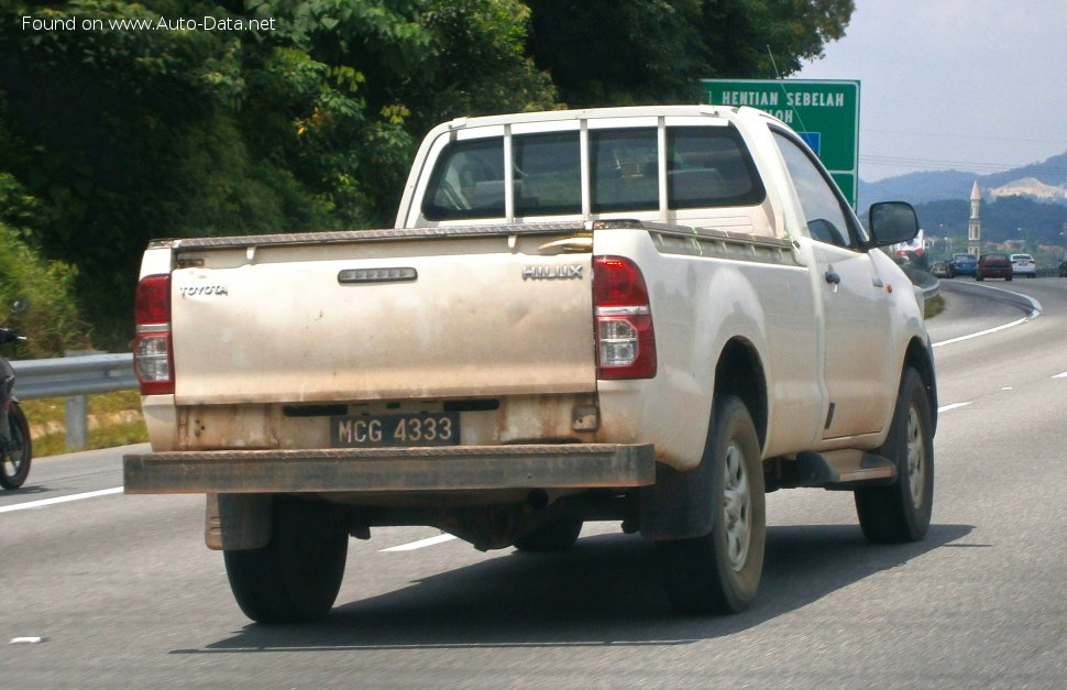 2011 Toyota Hilux Single Cab VII (facelift 2011) 2.5 D-4D (144 Hp) 4WD ...