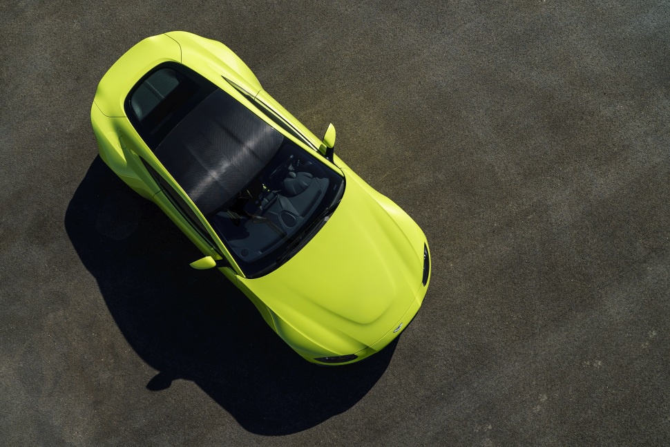 panorama view at the new, 2018 Aston Martin V8 Vantage