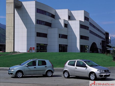 Fiat Punto II (188, facelift 2003) 3dr - Технически характеристики, Разход на гориво, Размери