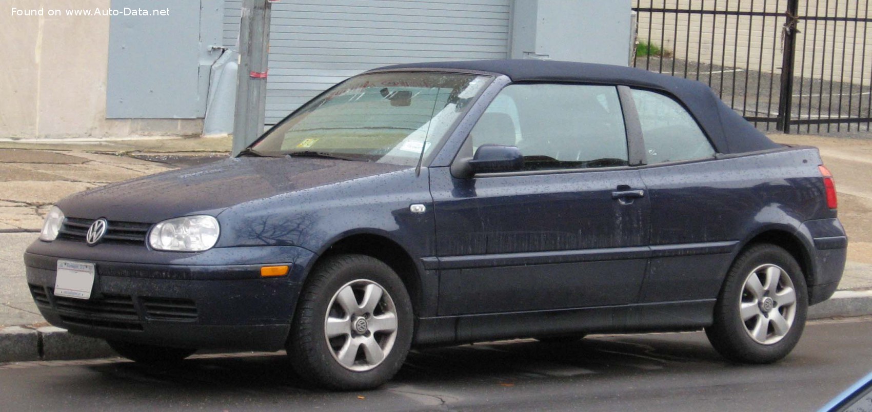 1998 Volkswagen Golf IV Cabrio 2.0i (116 Hp)  Technical specs, data, fuel  consumption, Dimensions